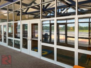 school entrance doors and side lites 3